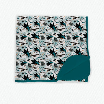 San Jose HockeyBamboo Blanket **PreOrder**