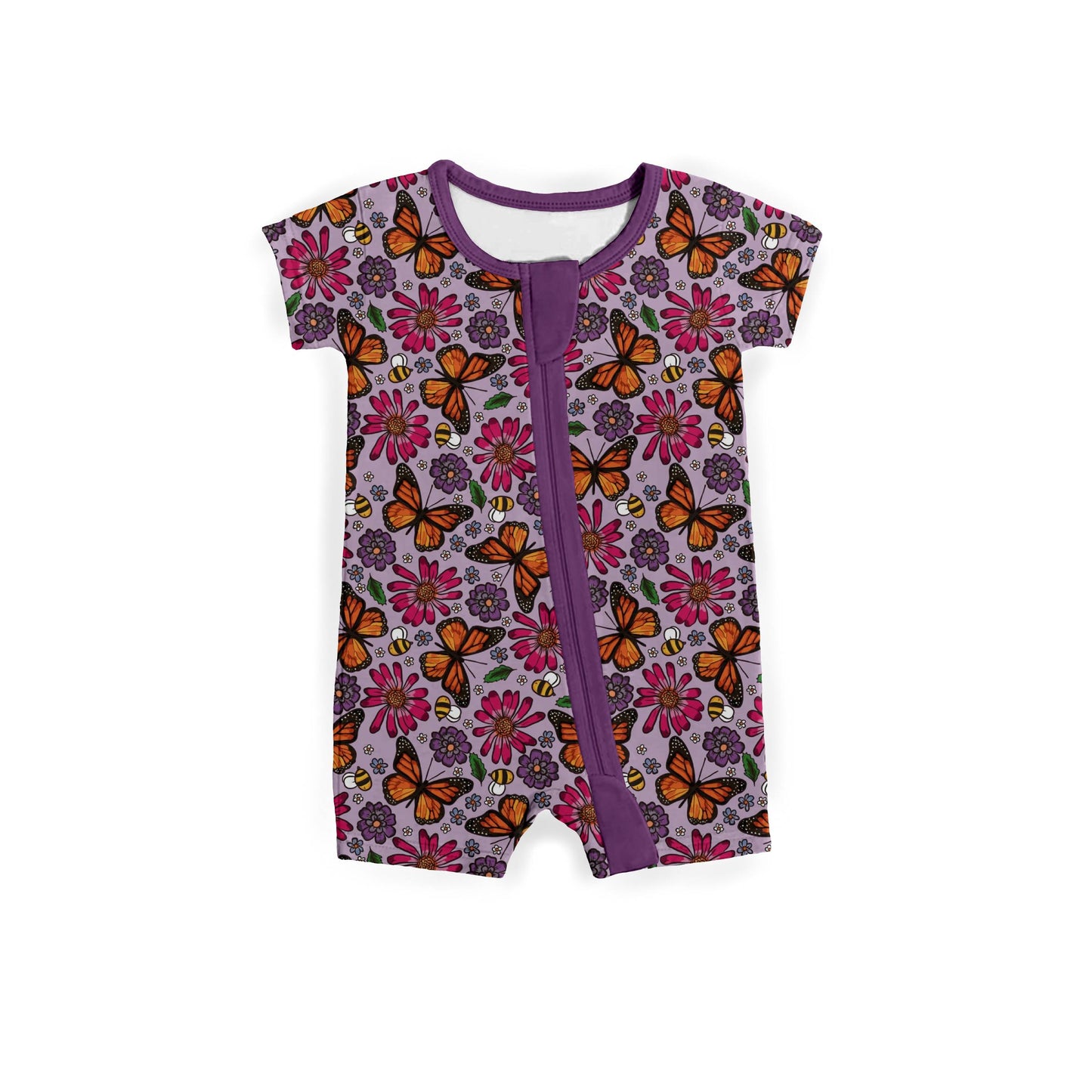Blooming Butterfly Bliss Zipper Shortie *RTS*