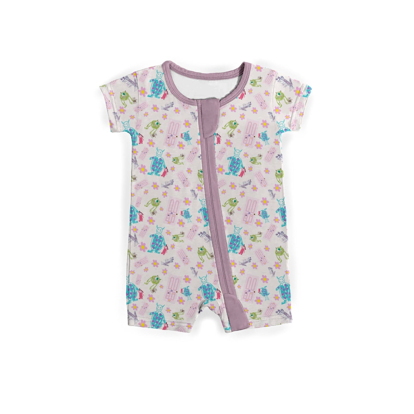 Boo Crew Cuties Medically Adaptable Zipper Shortie *RTS*