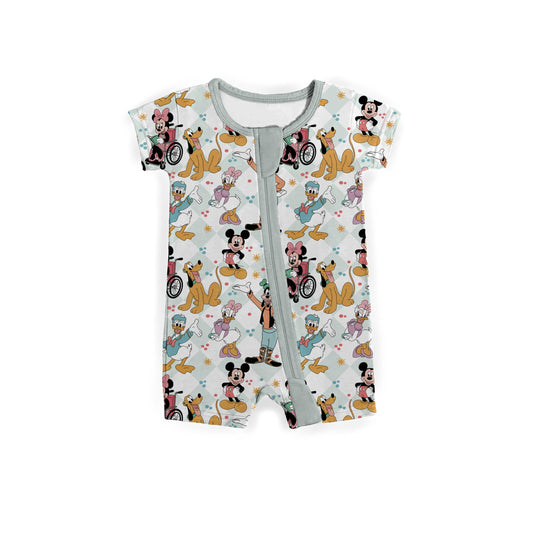 Magical Medical Friends Medically Adaptable Zipper Shortie *RTS*