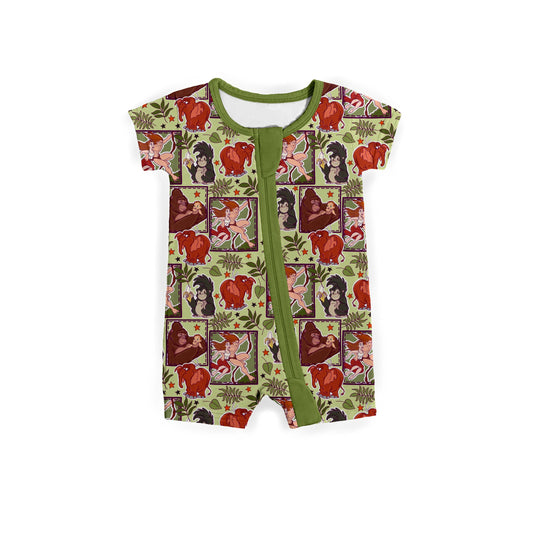 Heart of the Jungle Medically Adaptable Zipper Shortie *RTS*