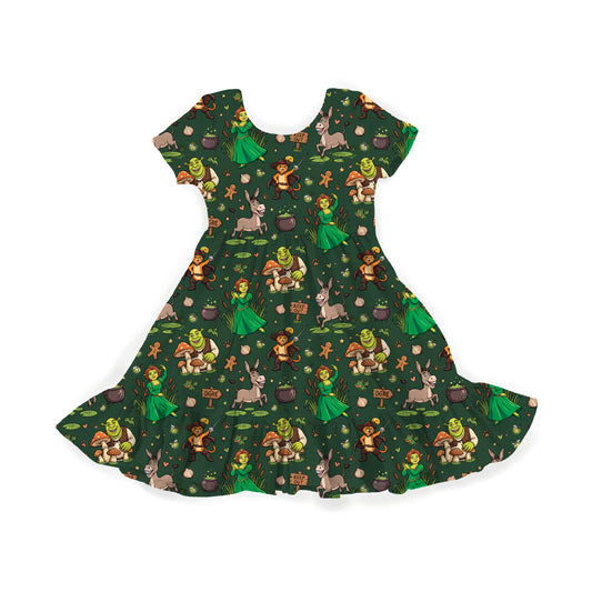 Happily Ever Ogre Youth Twirl Dress **PreOrder**