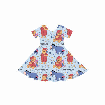 S Is for Snuggling Youth Twirl Dress **PreOrder**