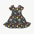 Neon Galaxy Youth Twirl Dress *RTS*