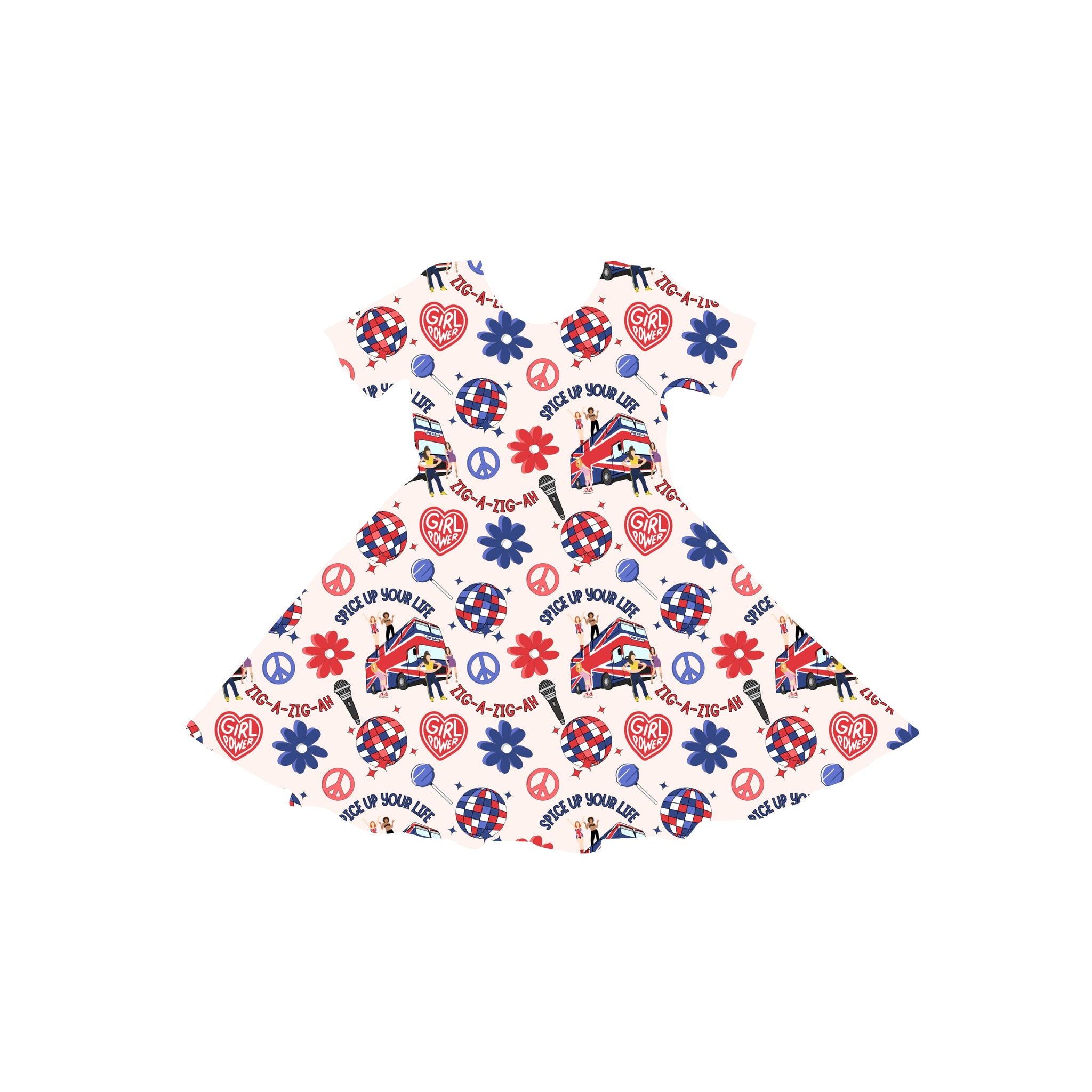 Spice Up Your Life Youth Twirl Dress *RTS*