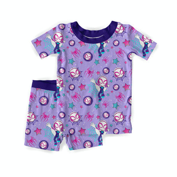 Webbed Wonder Girl Youth Short Set **PreOrder**