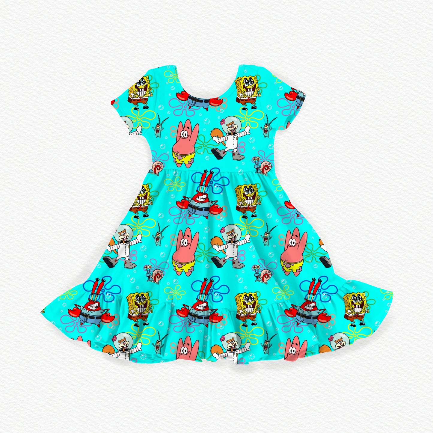 Krabby Patty Crew Youth Twirl Dress *RTS*