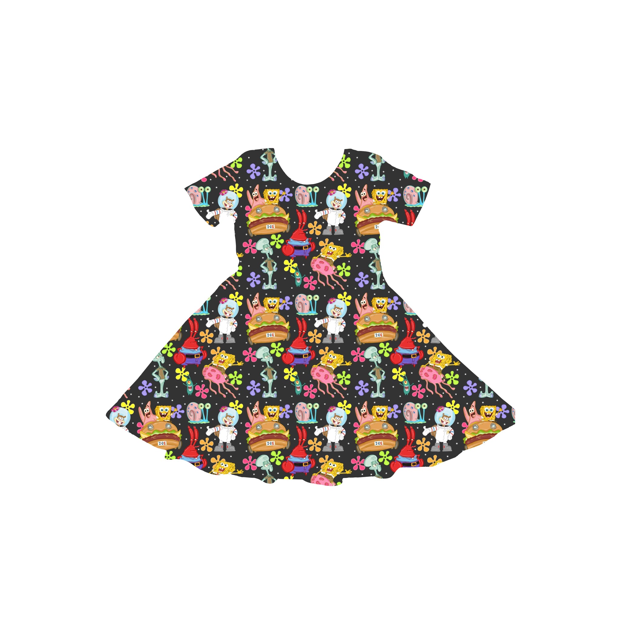 Krabby Patty Club Youth Twirl Dress **PreOrder**