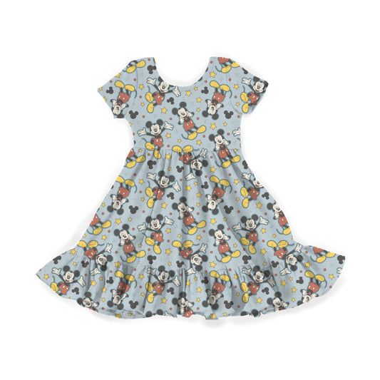 Main Street Mouse Youth Twirl Dress **PreOrder**