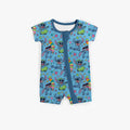 Ohana Summer Party Medically Adaptable Zipper Shortie *RTS*