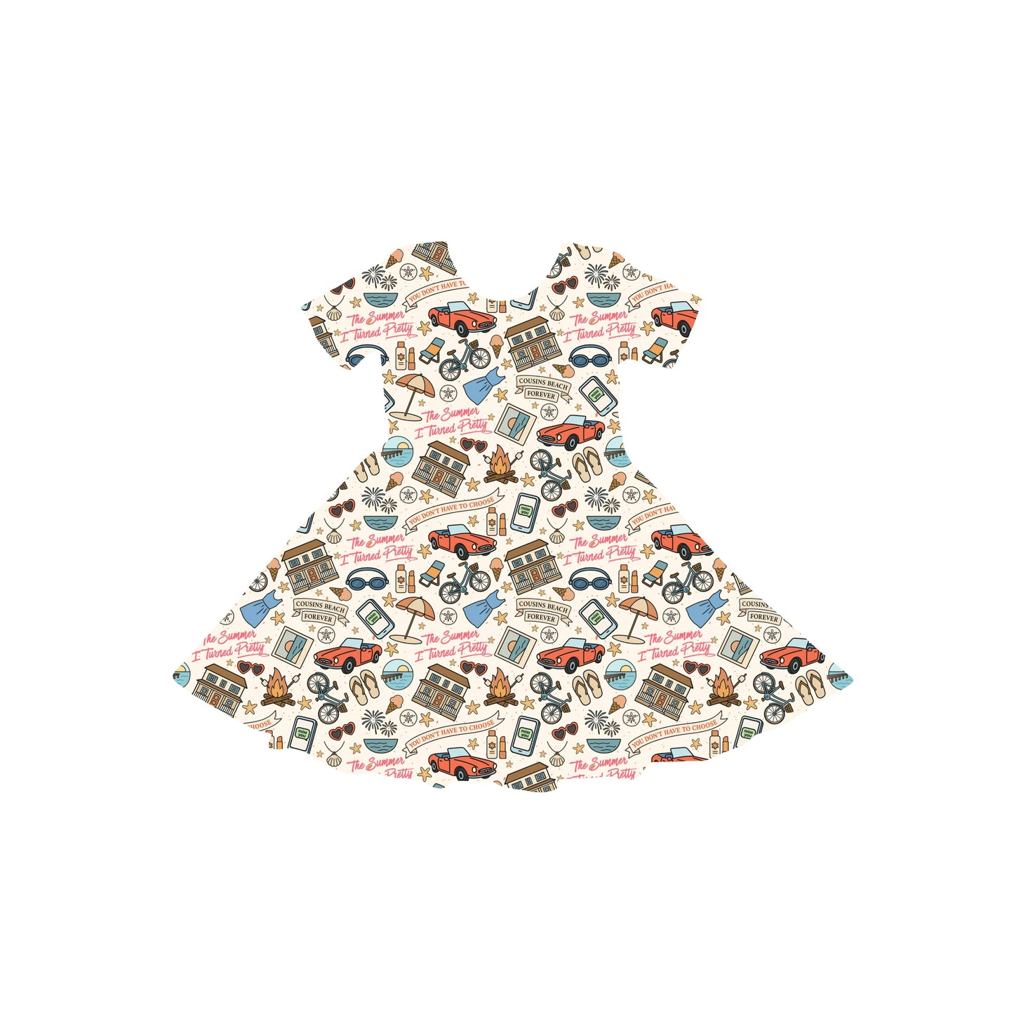 Cousins Beach Club Youth Twirl Dress *RTS*