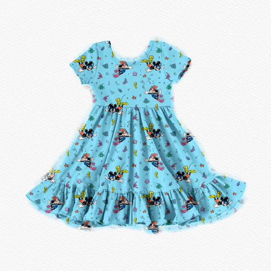 Deep Sea Dreamers Youth Twirl Dress *RTS*