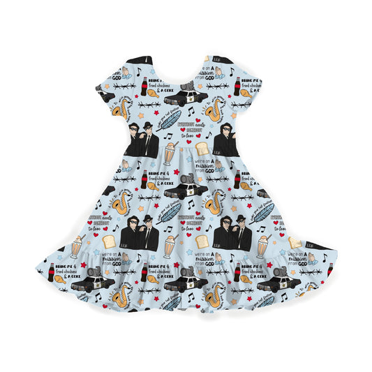 Shake Your Tail Feather Youth Twirl Dress *RTS*