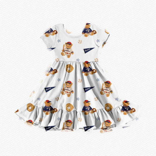 Ballpark Buddies Youth Twirl Dress *RTS*