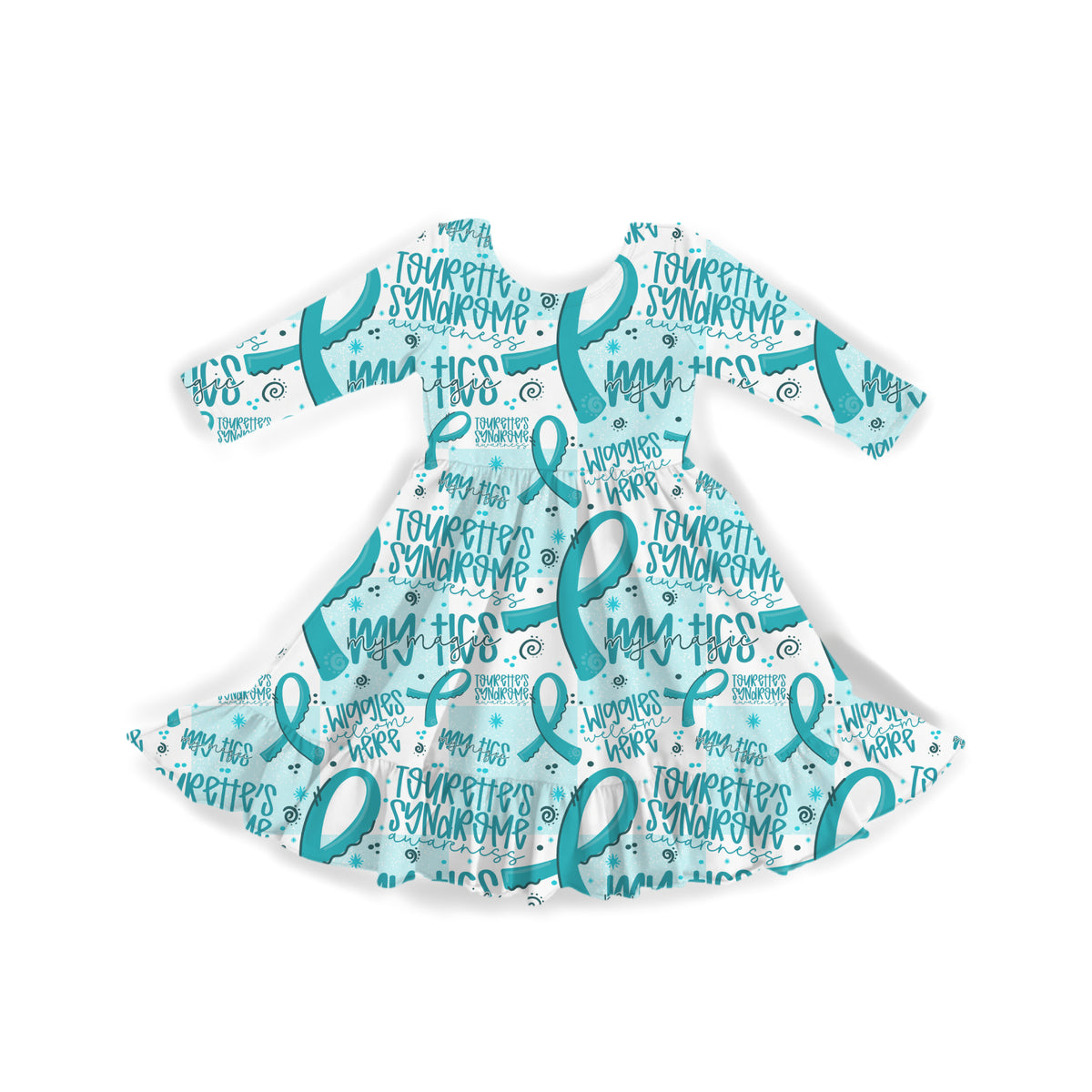 Tourette's Syndrome Awareness Youth Twirl Dress **PreOrder**