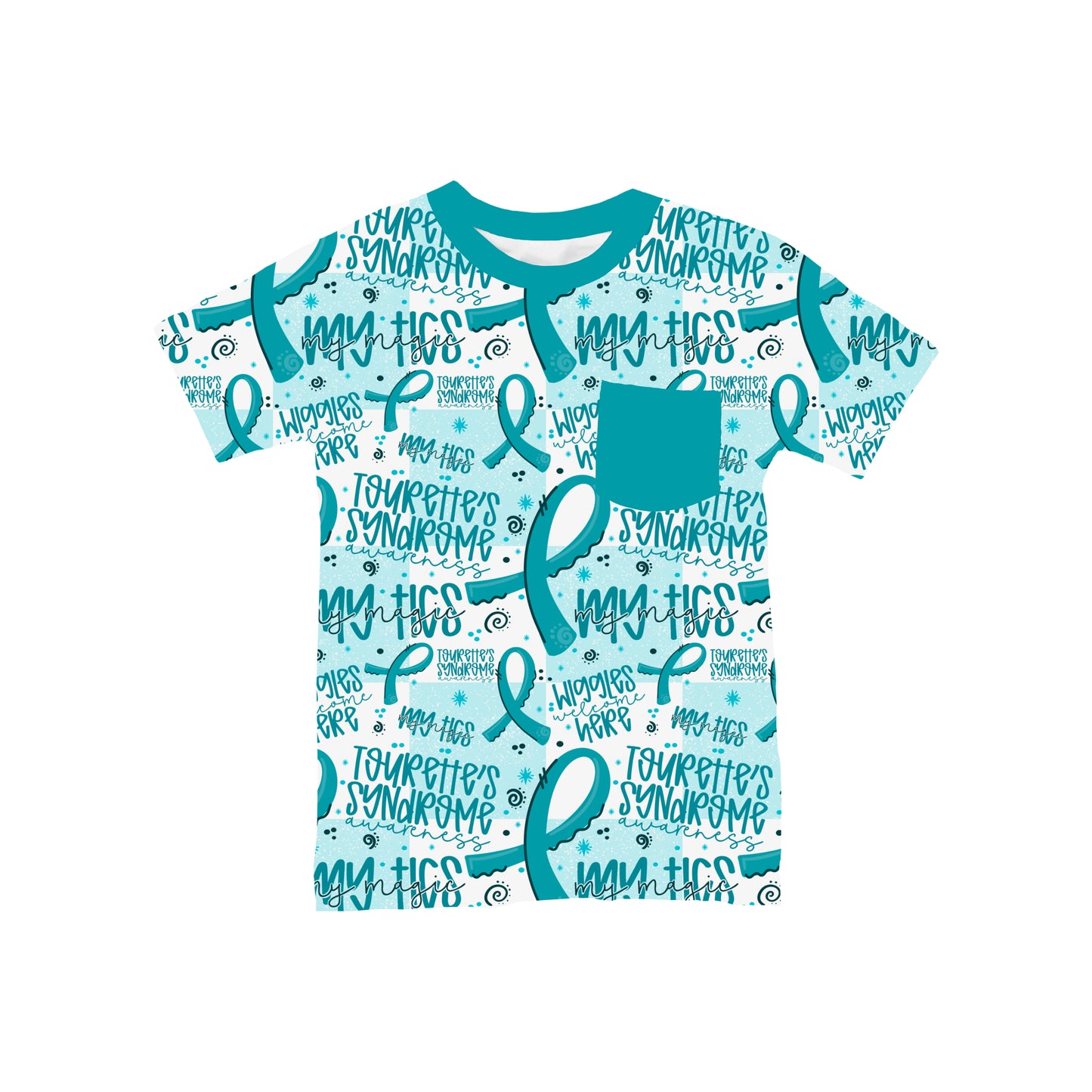 Tourette's Syndrome Awareness Pocket T-Shirt **PreOrder**