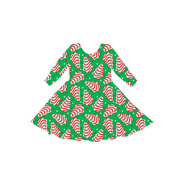 Christmas Tree Cakes Youth Twirl Dress **PreOrder**