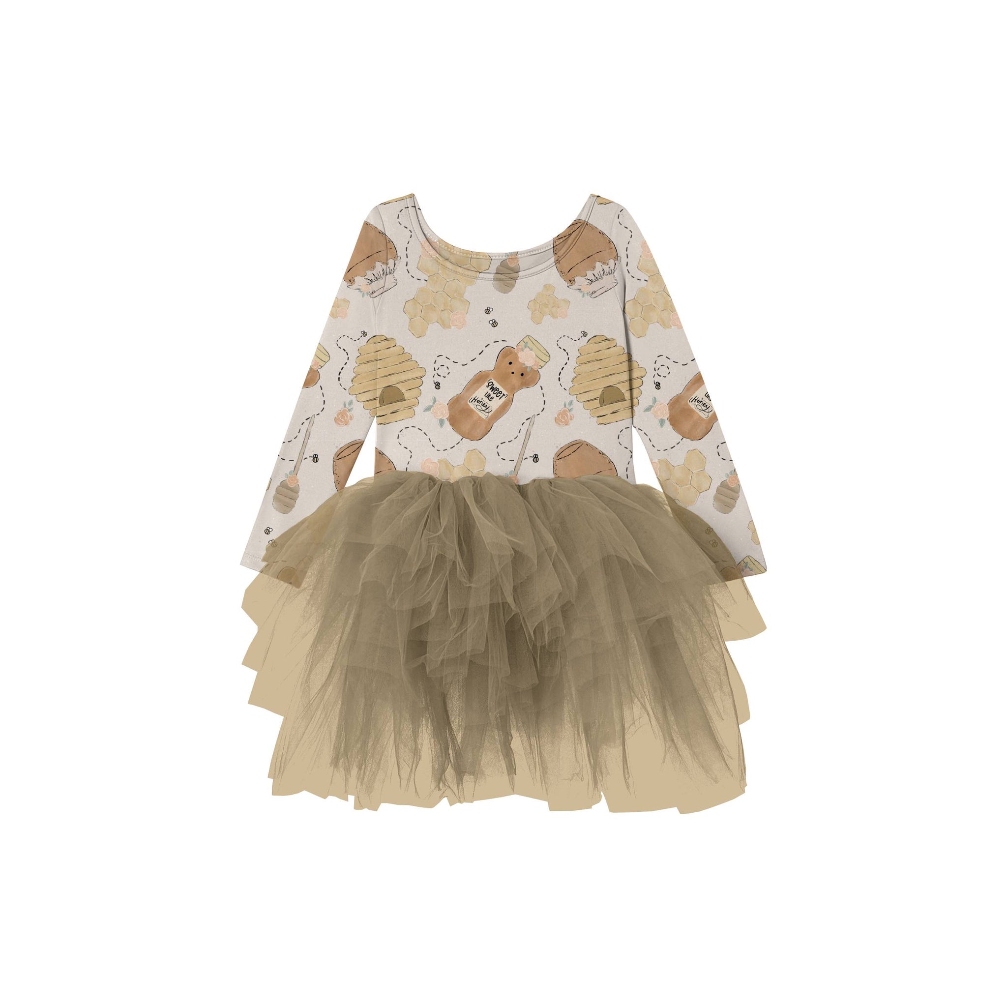 Golden Honey Youth Tutu Dress **PreOrder**