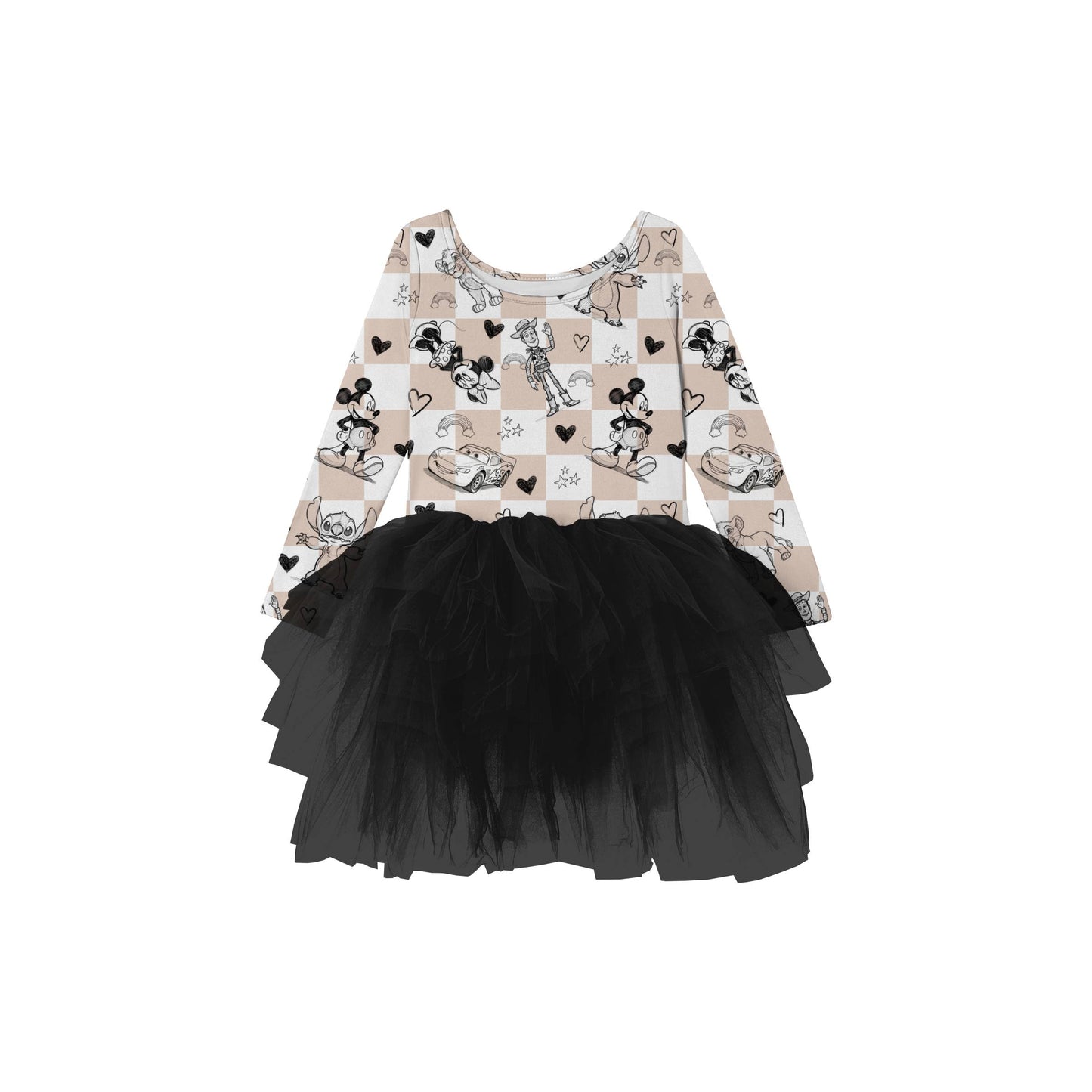 Retro Toon Magic Youth Tutu Dress *RTS*