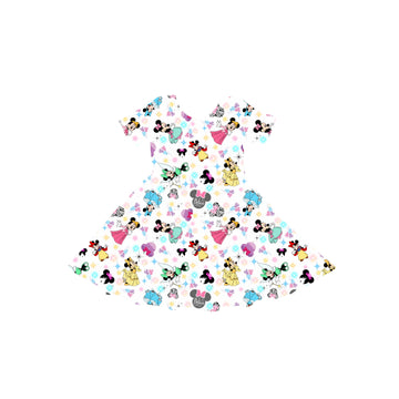 Bows and Tiaras Youth Twirl Dress **PreOrder**