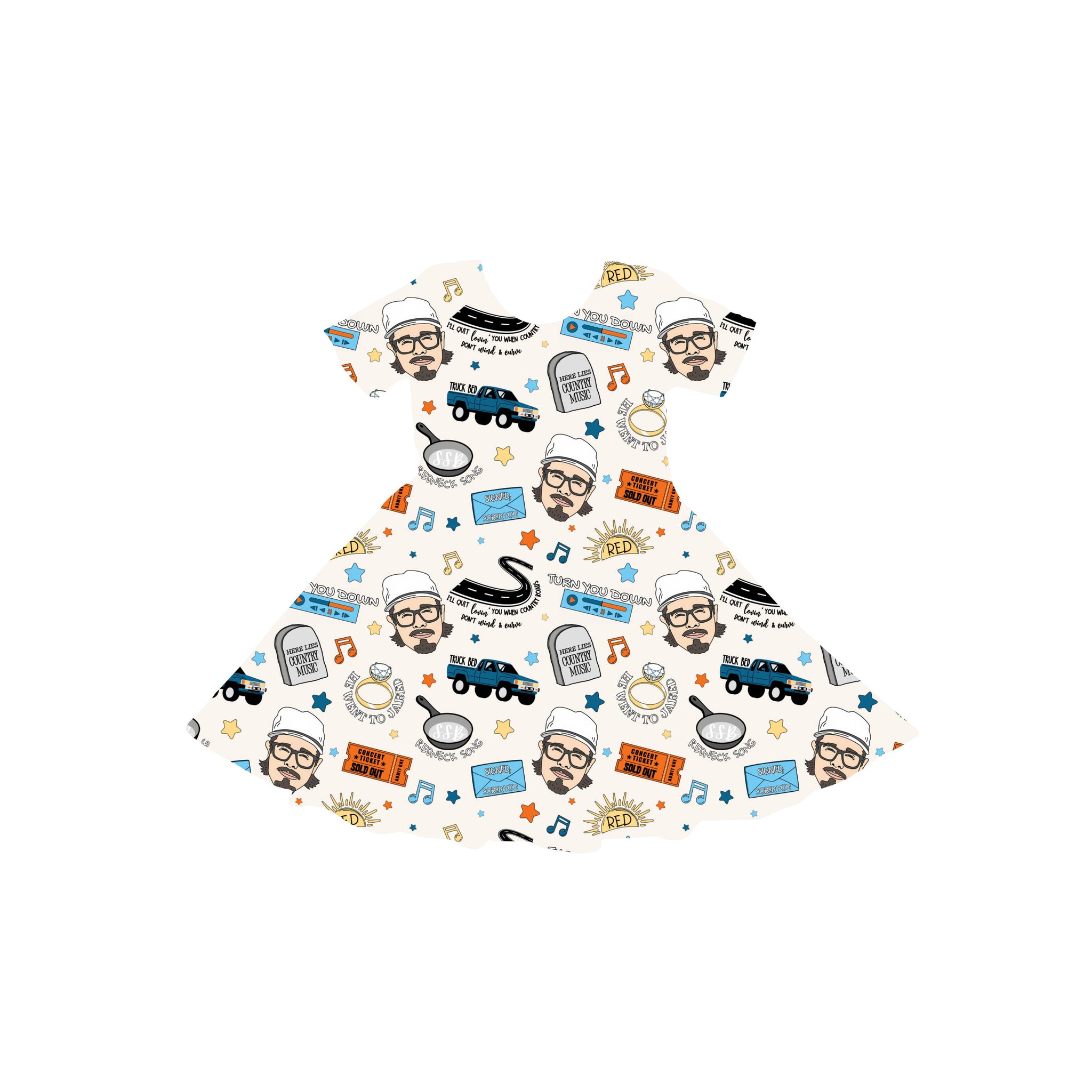 Truck Bed Youth Twirl Dress **PreOrder**