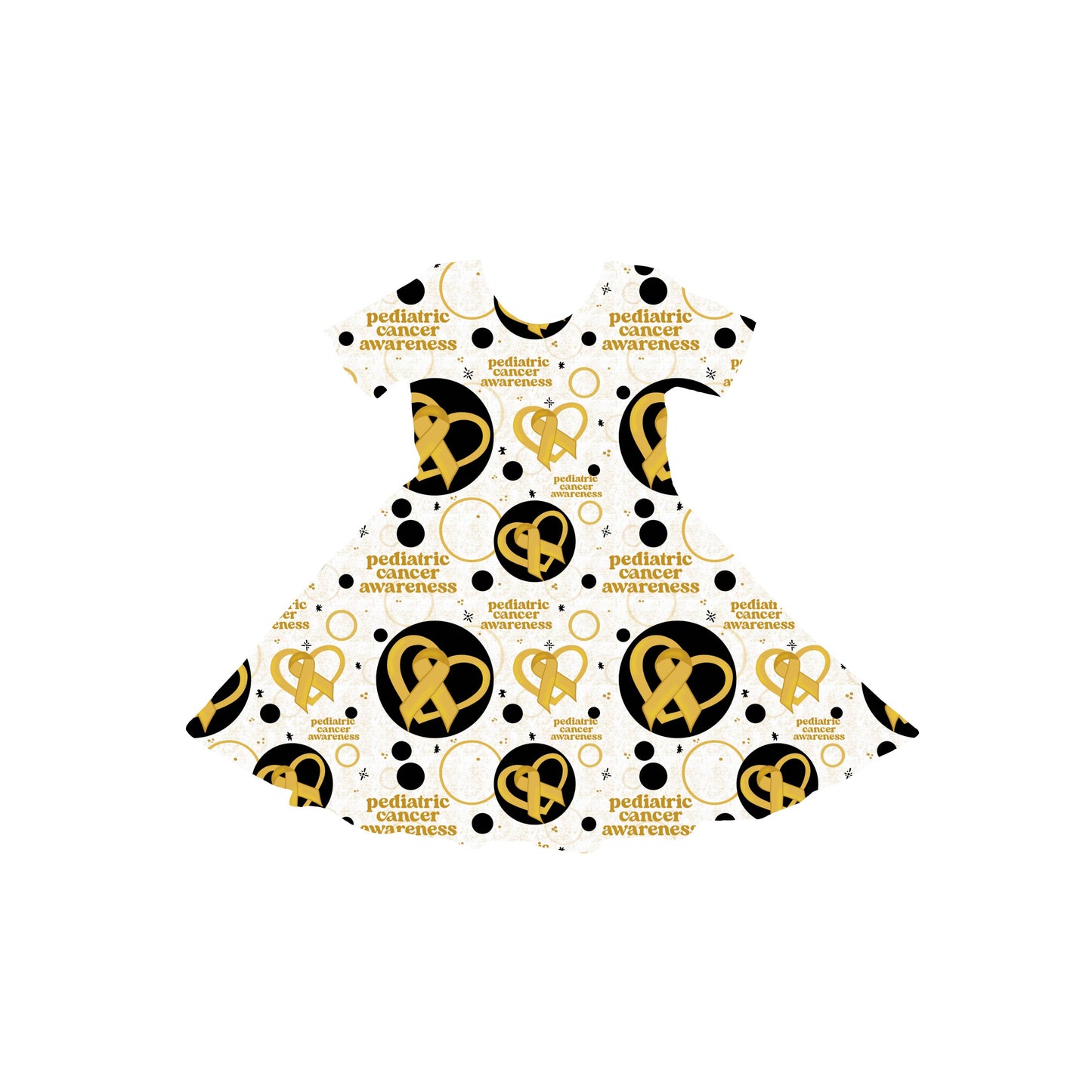 Pediatric Cancer Awareness Youth Twirl Dress *RTS*