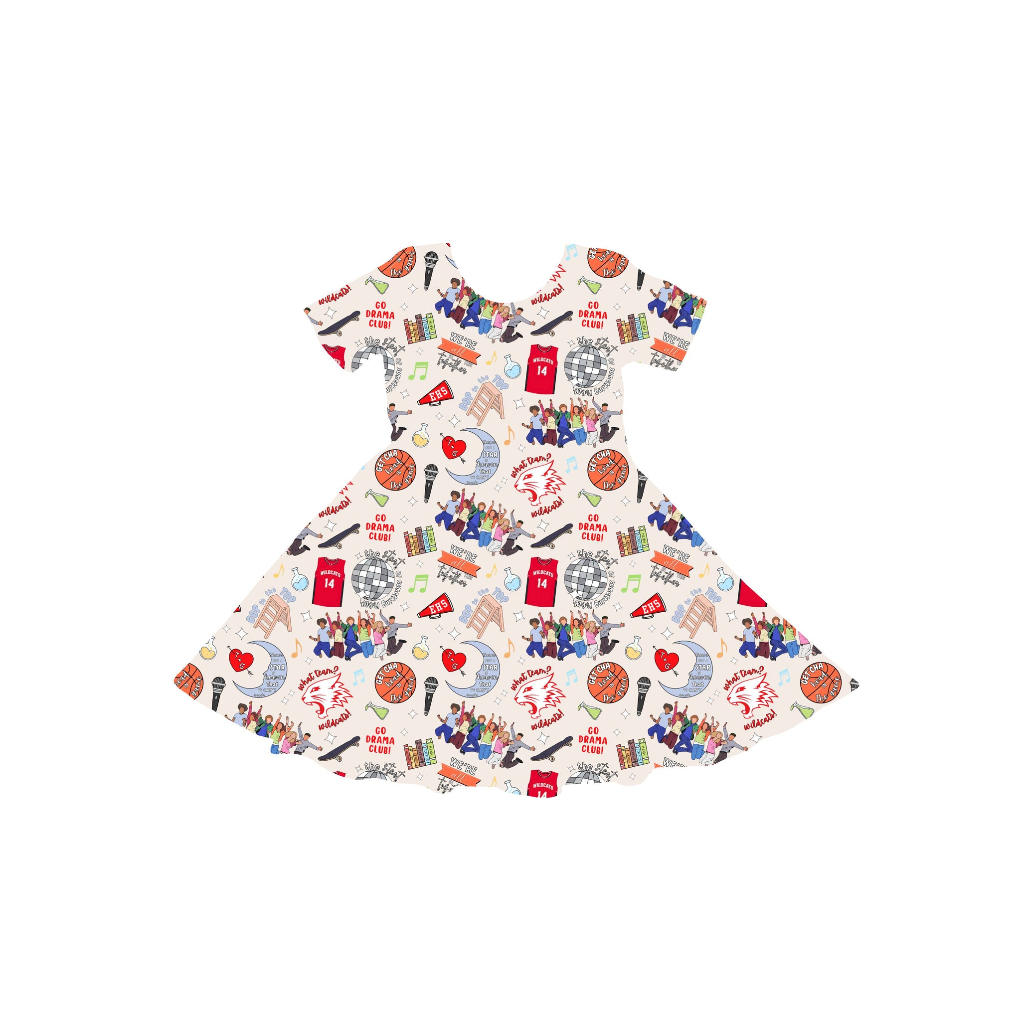 Wildcat Pride! Youth Twirl Dress **PreOrder**