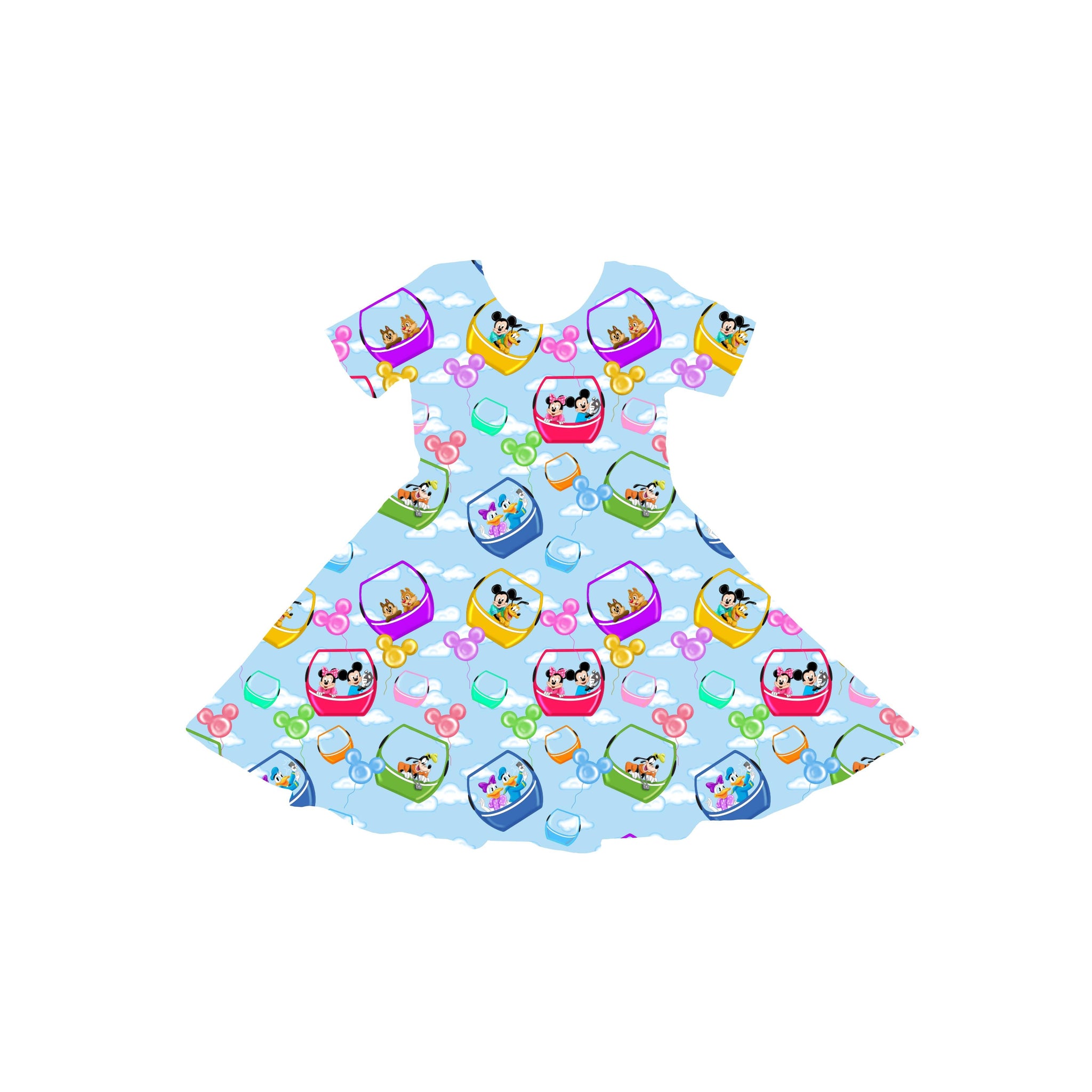 Skyliner Pals Youth Twirl Dress **PreOrder**