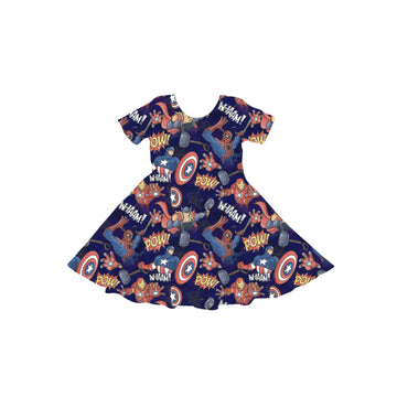 Heroes Of The Multiverse Youth Twirl Dress **PreOrder**