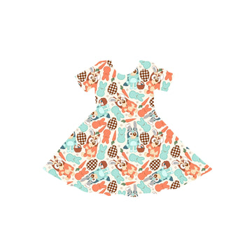 Hoppy Heeler Easter Youth Twirl Dress **PreOrder**