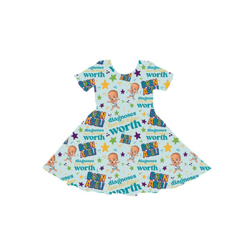 Diagnosis Does Not Define Worth Born Abel Youth Twirl Dress **PreOrder**