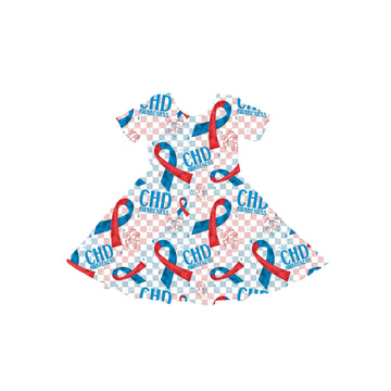 CHD Awareness Youth Twirl Dress *RTS*