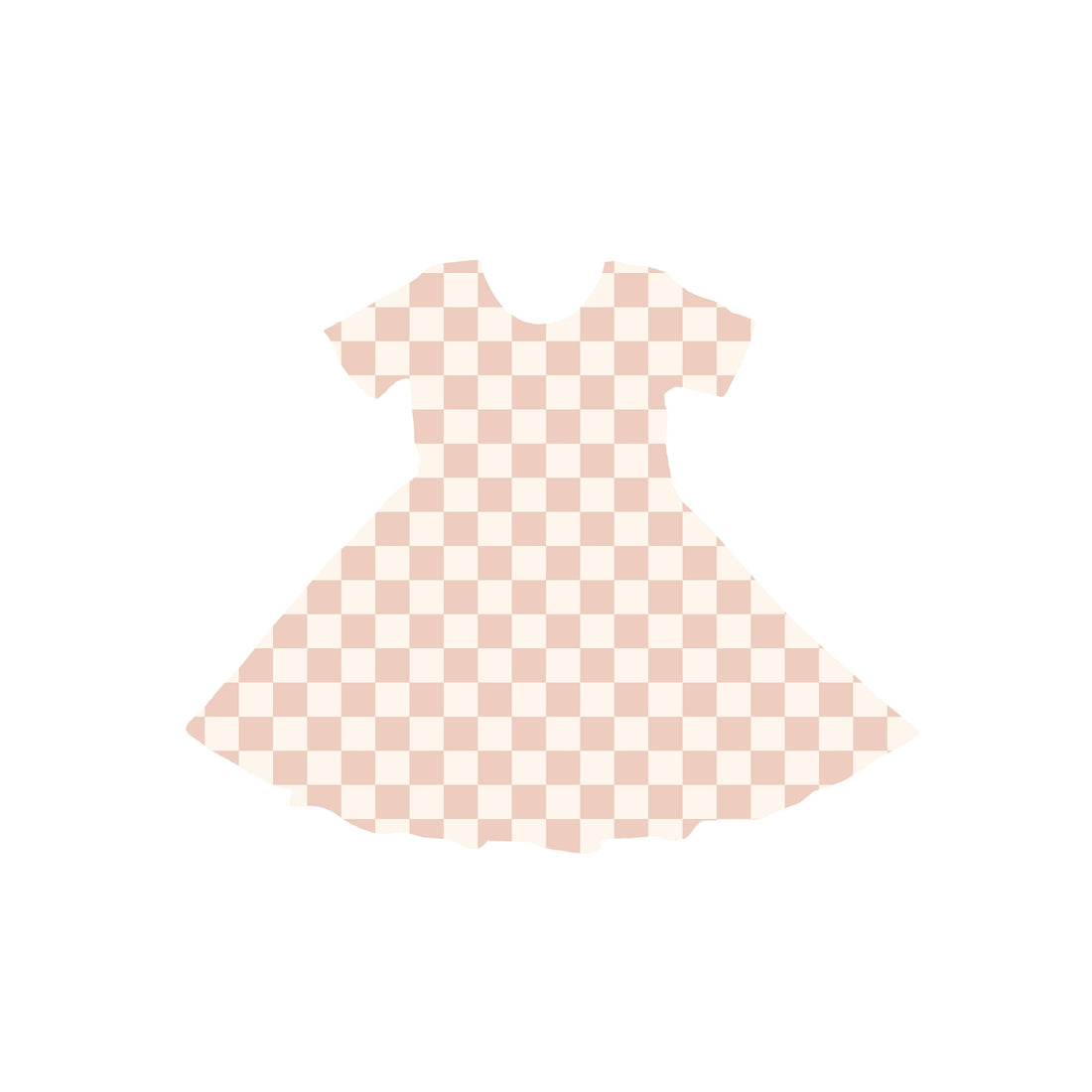 Pink Checkered Youth Twirl Dress *RTS*