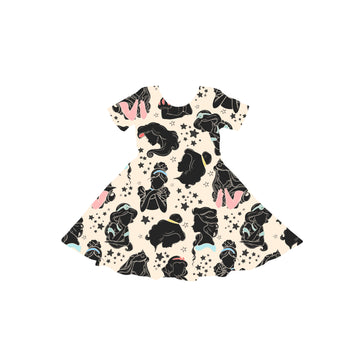 Midnight At The Castle Youth Twirl Dress *RTS*