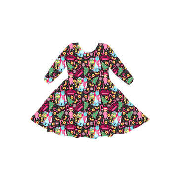 Christmas University Youth Twirl Dress **PreOrder**