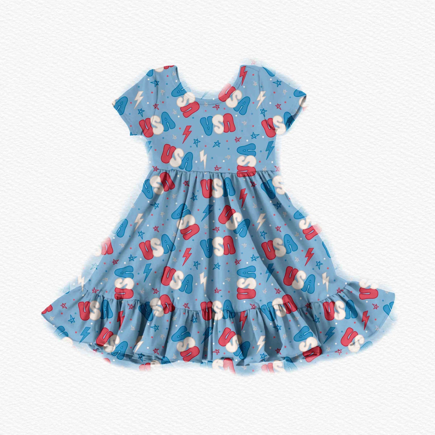USA All Day Youth Twirl Dress *RTS*