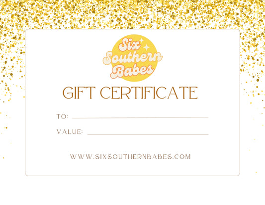 Six Southern Babes Gift Card