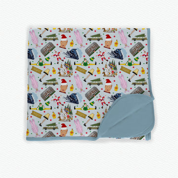 Holiday Movie Mashup Bamboo Blanket **PreOrder**