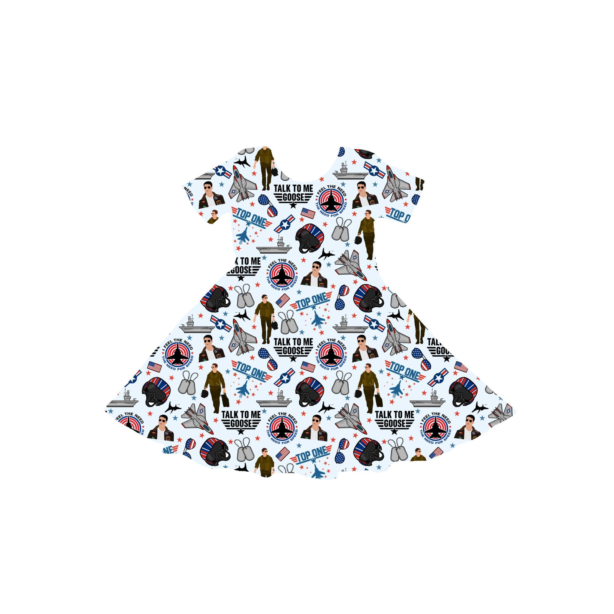 Talk To Me Goose Youth Twirl Dress *RTS*