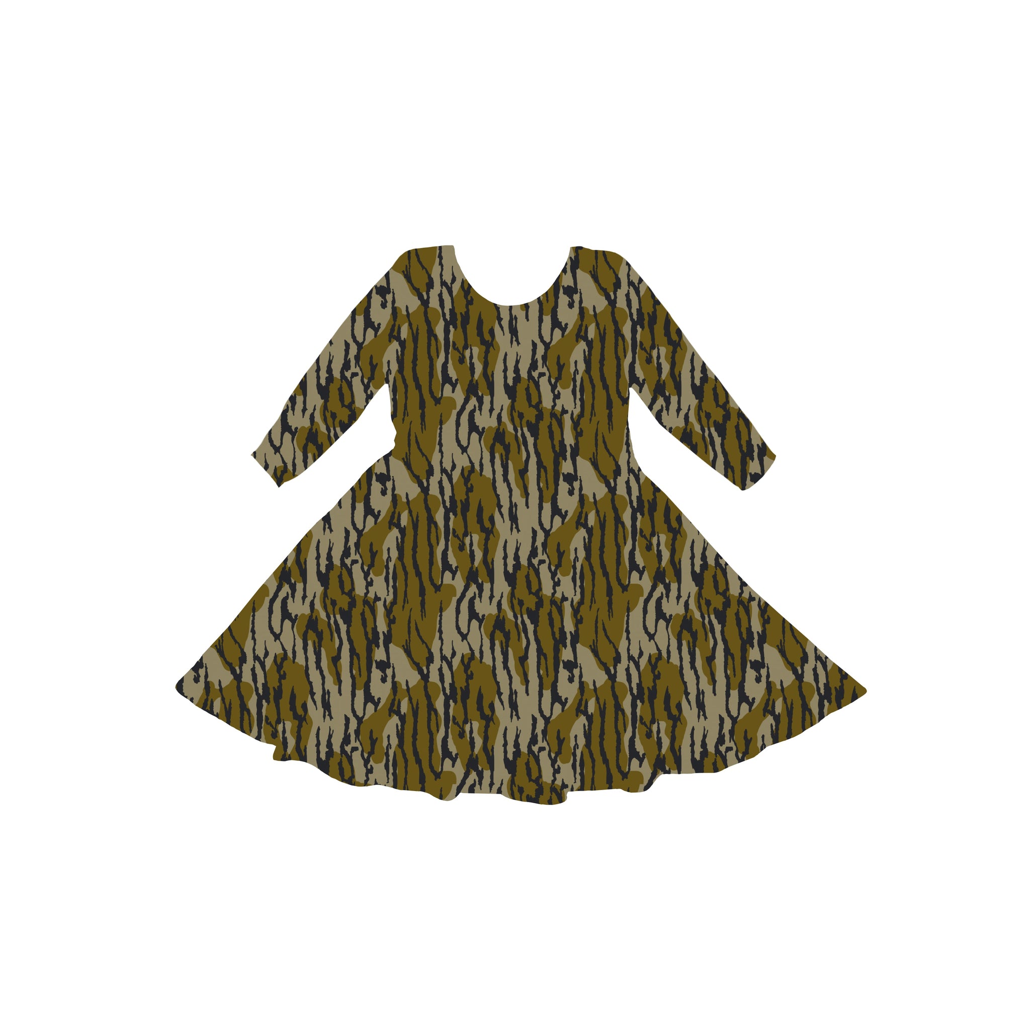 Camo Chaos Youth Twirl Dress **PreOrder**